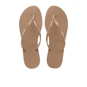 Havaianas Rose Gold You Slim Flip Flops